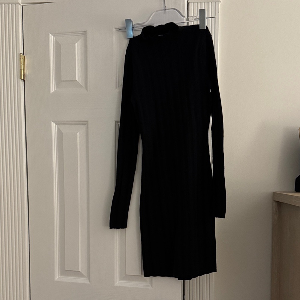 Abercrombie & Fitch Black Long Sleeve Dress